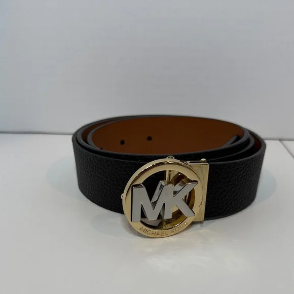 Michael Kors Elegant Black Belt with Gold Buckle Size Small $58 MICHAEL KORS Belt Women main image 4